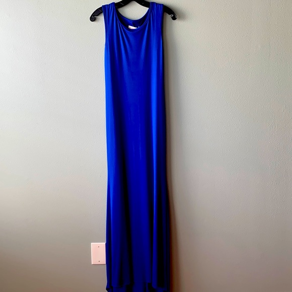 NYT!! Long blue summer dress -size M - Picture 1 of 2